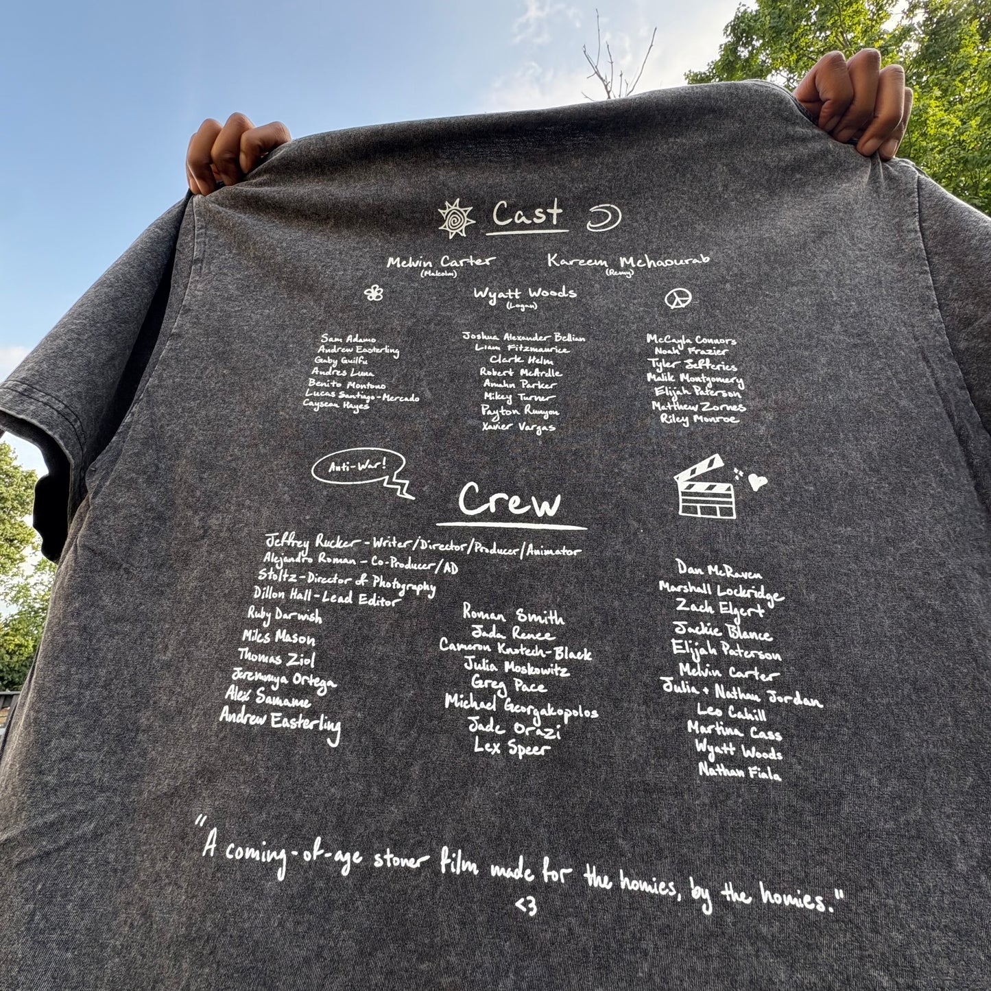 "Crossfaded: Thesis Film" Acid Washed T-shirt